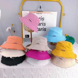 Fit hat designer bucket hat for women frayed cap casquette bob wide brim hats summer fitted fisherman beach buckets