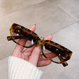 Sunglasses New Small Cat Eye Full Frame Sunglasses Trendy Fashion Colorful Female Eyewear Top Popular Brand Designer Lady Shades for Women G230225