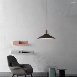 Pendant Lamps American Simplicity Black Gold Metal Led Lights For Bar Counter Restaurant Industrial Kitchen Decortion Hanging Lamp