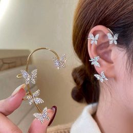 Charm SUGU 2022 Summer New Fashion Personality Long Micro-set Rhinestones Tassel Earrings for Trend Women Beautiful Jewellery Gift G230225