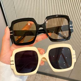 Sunglasses KAMMPT Vintage Square Oversize Sunglasses Women Men 2022 Trendy Luxury Brand Design Shades Eyewear Retro Popular Ins Sun Glasses G230225