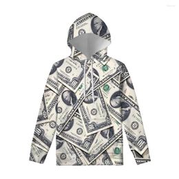 Men's Hoodies Men Sweatshirt Winter Dollars Print Long Sleeve Hoodie Funny 3d Money Pullover Tops Sudadera 2023 Cool