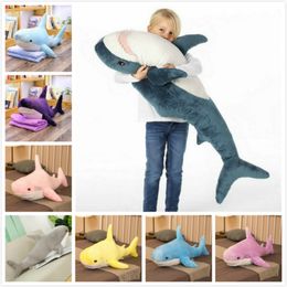 Plush Dolls Big Shark Toys Stuffed Animal Plush Toys Russia Shark Doll Soft Pillow Sofa Cushion Plush Shark From Ike A Kids Birthday Gift 230225