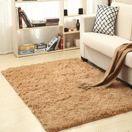 Carpets Fluffy Carpet Thickened Non-slip Shag Living Room Coffee Table Bedroom Bedside Floor Mats Family 80x120cm