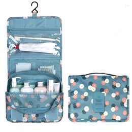 Cosmetic Bags Fashion Waterproof Polyester Travel Bag Hanging Wash Neutral Makeup Organiser Bathroom