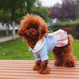 Dog Apparel JK Style Clothes Pet Fancy Dress For Small Dogs Winter Western-style
