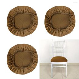 Chair Covers 4 Pcs Round Seat Cushion Protector Coffee Bar Stool Slipcovers