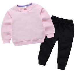 New Spring New Toddler Baby Girl Clothes Set Long Sleeve Sweatshirt Pants 2pcs Boys Sports Suit Girls Outfits