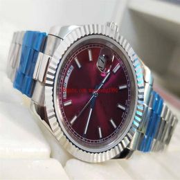 High Quality Watch 36mm 118239 Red dial Asia 2813 Movement Stainless Steel Automatic Men Watch Watches2615