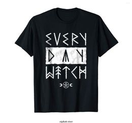 Men's T Shirts Runic Witchcraft Goth T-Shirt Brand Men Clothing Male Slim Fit Shirt Summer The Fashion For Short Sleeve