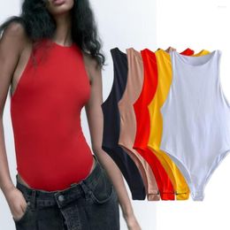 Women's Tanks Maxdutti Ins Blogger Colorful Fashion High Street Sexy Tank Tops Slim Bodysuits Women