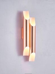 Wall Lamps Postmodern Creative Lamp Nordic Living Room TV Background Aisle Bedroom Bedside Table Atmospheric