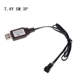 Computer Cables 6.4v/7.4V Charger Li-ion Battery SM-3P Compatible With RC Toys Remote Control Toy Positive Portable USB N7MC