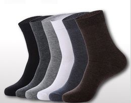 Men accessories 6pairs/lot high quality cheap blank crew wholesale 100% cotton business socks