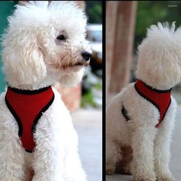 Dog Collars Pet Clothing Adjustable Control Harness Collar Safety Strap Mesh Vest Puppy Cat For Dogs