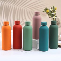 new small mouth bottle large capacity sports water bottle stainless steel outdoor portable thermos cup vacuum car water cups