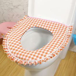 Toilet Seat Covers Fashion Nordic Style Cover Small Fresh Pad Household Thickened And Enlarged Cushion