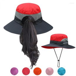 Berets Fishing Hat Sun UV Protection UPF 50 Bucket Summer Men Women Large Wide Brim Bob Hiking Outdoor Hats With Chain Strap