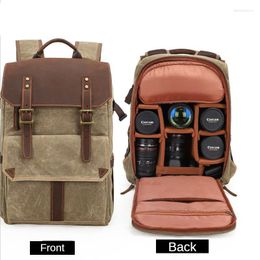 School Bags Brand Pography Bag Outdoor SLR Shoulder Cameras Backpacks Waterproof Shockproof Large-capacity Batik Canvas Camera