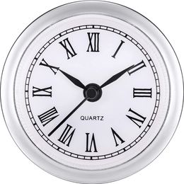 5 Pack 61MM Insert Clock Built - in Roman and Arbic Numerals Roman for Fit Up Repair Desk Quartz Clock Replacement Kits