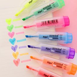 Highlighters Size 11cm Fluorescent Highlighter Marker Pen Korean High-capacity Candy Colour Scented For School Supplies