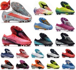 Sandals 2022 Hot Men Va pors XIII Elite FG 13 CR7 MDS 002 Pink Ronaldo Neymar NJR SHHH Dream Speed 360 Soccer Football Shoes Size 39-45