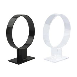 Hooks & Rails Headband Display Stand Black Transparent Acrylic Hair Band Holder Headgear Standard Household Storage