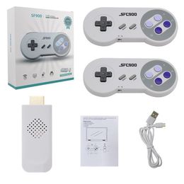 SF900 4K HD To TV Video Games Console 2.4G Double Players Wireless Gamepad Controller For 16 Bit Retro TV Game Consoles DHL
