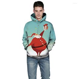 Men's Hoodies Lean Drop 2023 Christmas Santa Claus Man Woman Lover Fashion F