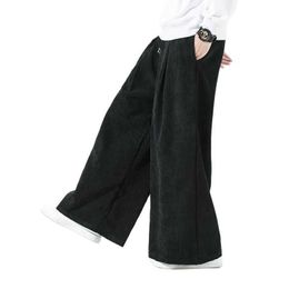 Men's Pants 2022 Autumn Winter Men's Pants Harajuku Style Trousers Straight Harem Pants Male Korean Loose Vintage Men Woman Sweatpants 5XL Z0225