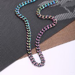 Chains Fashion Stainless Steel Thick Chain Cuban For Women Men Gradients Hip Hop Necklaces Party JewelryChains