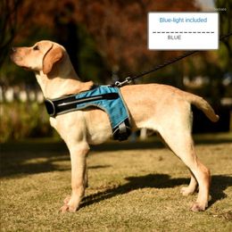 Dog Collars LED Vest Harnesses Dogs Leash Chest Strap Multi Color Reflective Comfortable Padded Adjustable Straps Pet Safety Vests