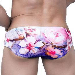 Women's Swimwear Men Swimsuits Sexy Swim Briefs With Sponge Pad Beach Shorts Bermuda Quick Dry Swimming Trunks Gay Bathing Suits