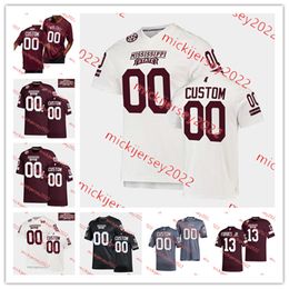 Mississippi State Bulldogs Football Jersey Custom Stitched Mens Youth Denico Autry Bernardrick Mckinney Chris Jones Gabe Jackson Darius Slay Jr. MSU Jerseys