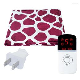 Blankets Electric Blanket Thicker Heater Single Body Warmer 45X45CM Heated Thermostat Timing US Plug