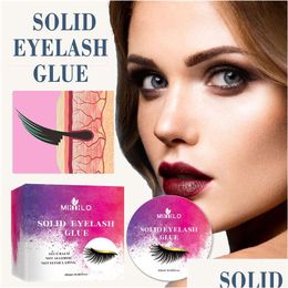 Eyelash Adhesives Lash Lift Glue Solid Balm Lashes Adhesive Strong Hold Waterproof Long Lasting Quick Dry Cream Drop Delivery Health Dhacf