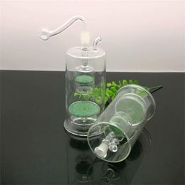 Smoking Accessories new Europe and Americaglass pipe bubbler smoking pipe water Glass bong Classic double sand core filtration glass water bottle