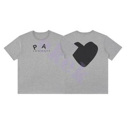 Design Luxury Fashion Mens T Shirt Letter Love Print Short Sleeve Round Neck Summer Loose T-shirt Top Gray Asian Size M-2XL