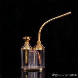 Smoking Accessories Portable Mini Water Filtration Pipe for Men Simple Old-fashioned Copper Water Pipe Direct Selling