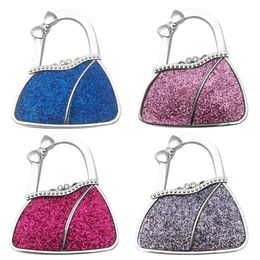 Zinc alloy Bag Hooks Portable Bag Shape Design Folding Handbag Purse Bag Cloth Hanger Durable Table Hook Racks
