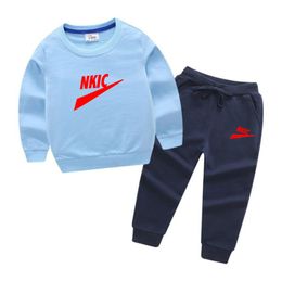 New spring autumn kids clothes sets children casual 2 pcs suit pants baby set boys sport suit outwear 1-13years