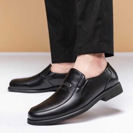 Dress Shoes italian classic dress men shoes leather formal luxury brand male footwear designer office slip on oxford shoes for men R230227