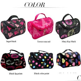 Cosmetic Bags Canvas Bag Mini Fashion Women Girl Makeup Pouch Portable Travel With Zipper Drop Delivery Health Beauty Dhthk