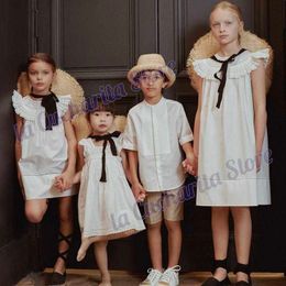 Girl's Dresses Dress For Girls Summer BP Brand Wedding Party Princess Kids Clothes Cotton Ruffle Baby Luxury Robe Pleat Summer Dress For Girls