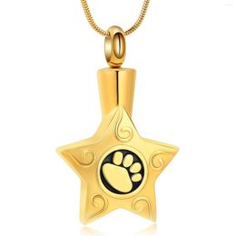 Chains Pet Cremation Jewelry Pendant Urn Necklace Star Keepsake Gift