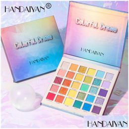 Eye Shadow Handaiyan 30 Colours Fruit Pie Filling Palette Makeup Kit Vibrant Bright Glitter Shimmer Shades Pigment Eyeshadow Drop Del Dhkww