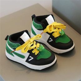 Children Trainers Boys Girls Outdoor Run Shoes High Help Cartoon Kids Shoe Infant Toddler Sneakers Chaussures Pour Enfants