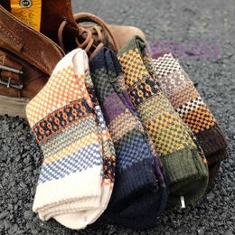 Men's Socks 4Pair Casual Mens Warm Winter Soft Thick Angora Cashmere Rabbit Wool Blend Socks Z0227
