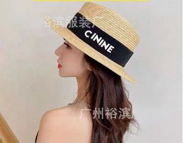 Luxury Bucket Hat Designer Wide Brim Hat Letters Print Sunshade Grass Braid Casquette Cap