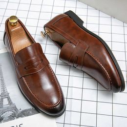 Dress Shoes High Quality Classic Men Casual Penny Loafers Driving Shoes Fashion Male Comfortable Leather Shoes Men Lazy Tassel Dress Shoes R230227